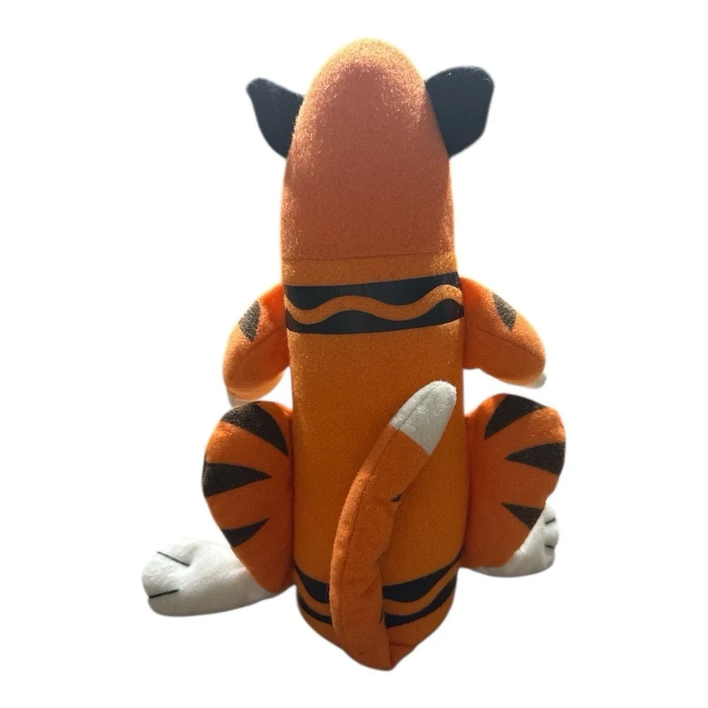 2008 Crayola Color Orange Tiger Plush Stuffed Toy Crayon Nanco 9